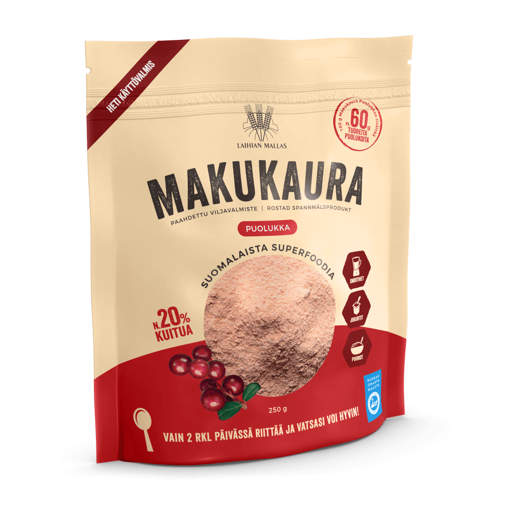 schwedische und finnische Lebensmittel - Makukaura Preiselbeere Hafermehl