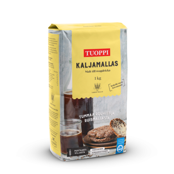 finnische und schwedische Produkte - Tuoppi “Kaljamallas” 1kg Roggenmalz, grob geschnitten.