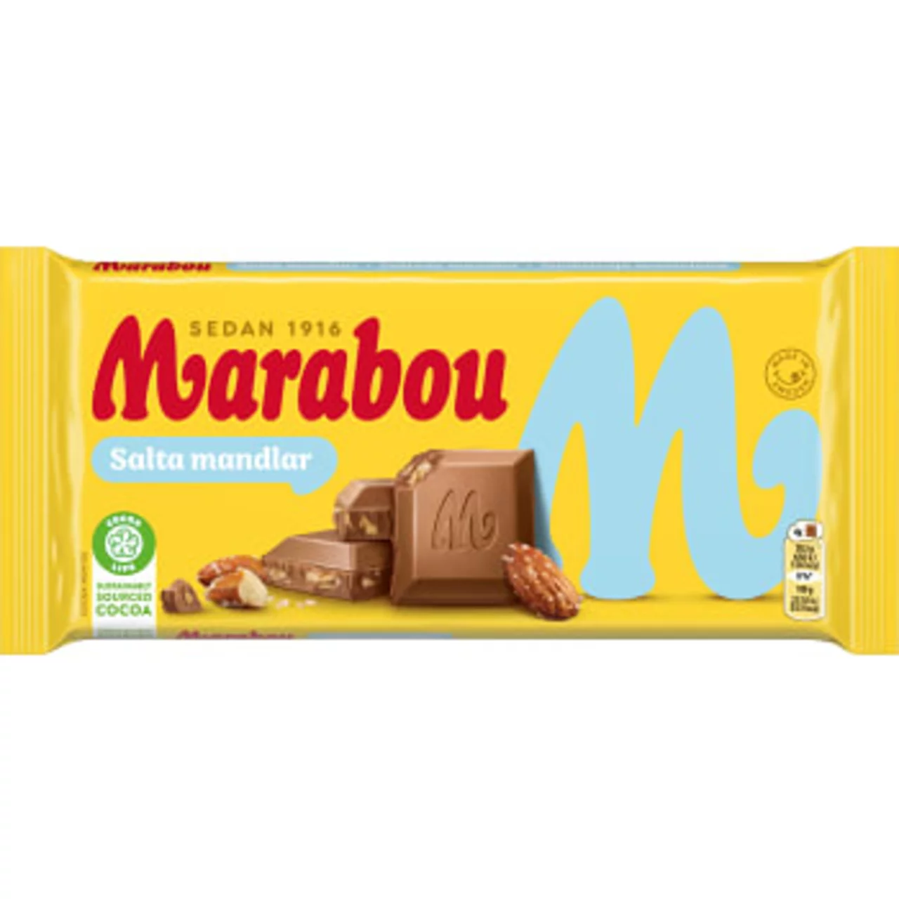 schwedische lebensmittel online Schokolade marabou salta Mandlar Mandeln Salz Karamell Vollmilchschokolade choklad