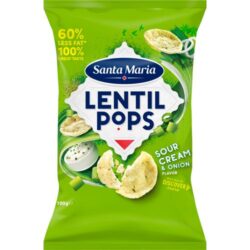 Santa Maria Lentil Pops „Sourcream & Onion“ 100g