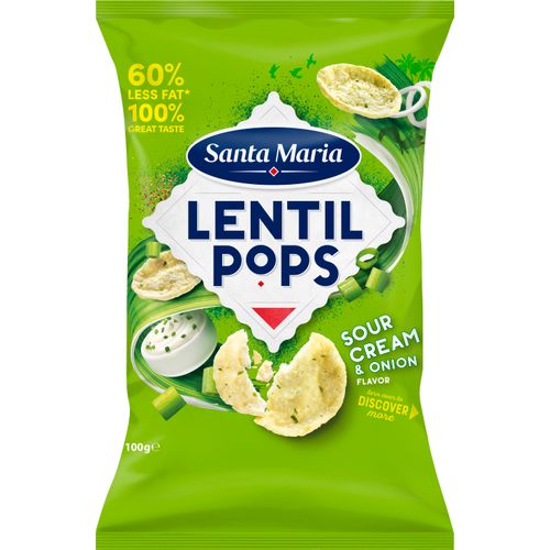 Santa Maria Lentil Linsen Chips Pops Sourcream