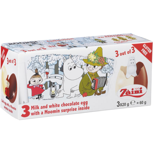 schwedische Lebensmittel Schokolade Schokoladeneier Moomin Mumin