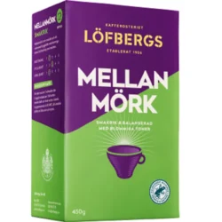 Löfbergs Mellanmörk Kaffee Filterkaffee 450g