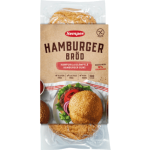 Semper Hamburgerbröd “Hamburgerbrötchen” glutenfrei 300g