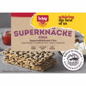 Schär Knäckebrot „Superknäcke Chia“ glutenfrei 140g