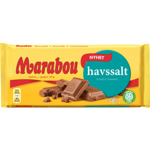 schwedische Lebensmittel Schokolade Marabou vollmilchschokolade Meersalz havssalt