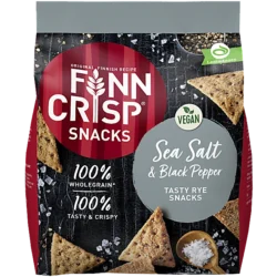 Finn Crisp Snacks „Sea Salt & Black Pepper“ 150g (MHD-Verkauf!)