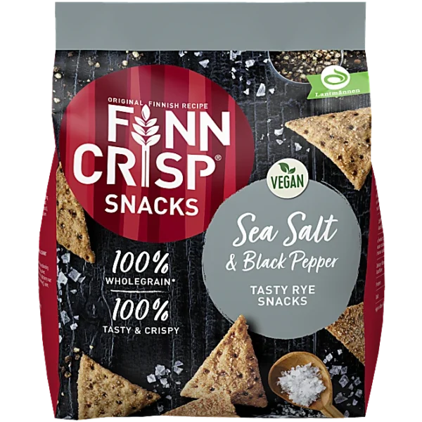 schwedische Lebensmittel online Finn crisp Zea salt Meersalz black Pepper schwarzer Pfeffer Roggenchips chips