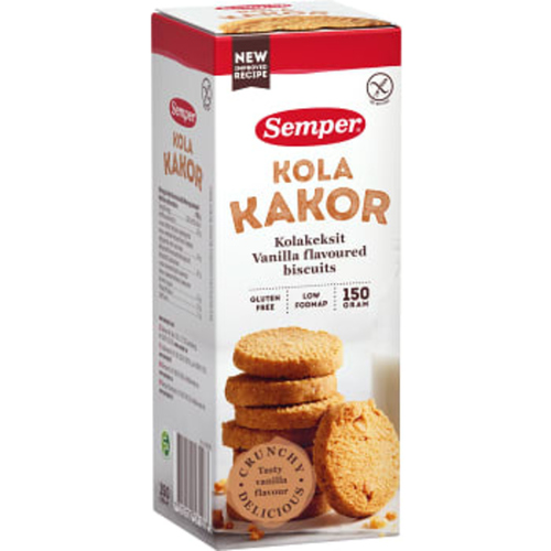 schwedische Lebensmittel online Semper glutenfrei Kekse kola Karamell