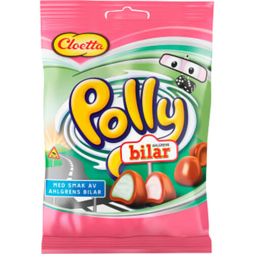 schwedische Lebensmittel Polly Cloetta Schaumgummi Schokolade Ahlgrens Bilar