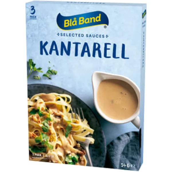 schwedische Lebensmittel blå band soße sås Sauce Kantarell Pfifferling