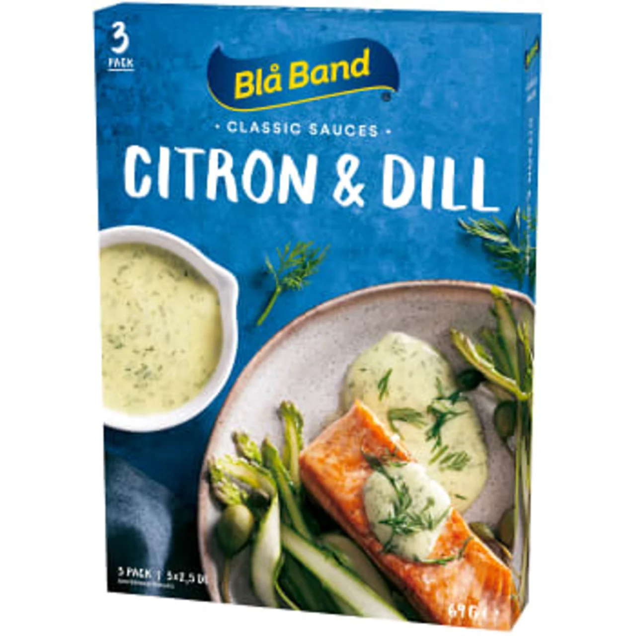 schwedische Lebensmittel blå band soße citron & dill sås Zitrone Dill Sauce