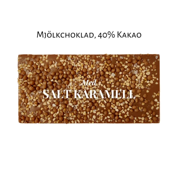 schwedische Lebensmittel online schwedische Spezialitäten Pralinhuset Schokolade Milchschokolade Schokolade 40% Kakaoanteil Salt Karamell Salz Karamell gesalzenes Karamell