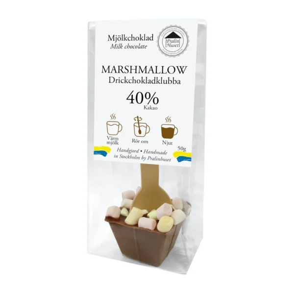 schwedische lebensmittel online schwedische Spezialitäten Schokolade Pralinhuset 40% Kakao Vollmilch Vollmilchschokolade Trinkschokolade Marshmallows