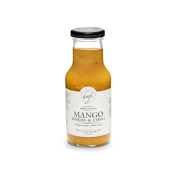 schwedische lebensmittel online kaufen bestellen schwedische Spezialitäten Hafi Salsa Mango Kokos Chili
