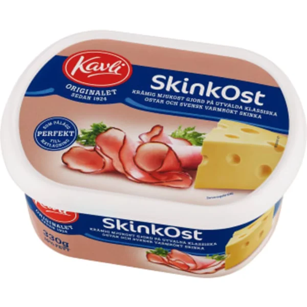 schwedische lebensmittel Kavli Streichkäse Skinkost Schinken Käse