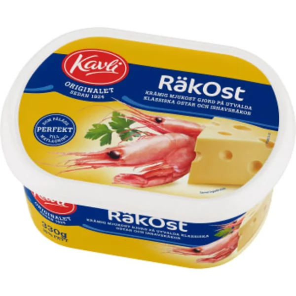 schwedische lebensmittel Kavli Streichkäse Räkost Garnelen Käse Schmelzkäse