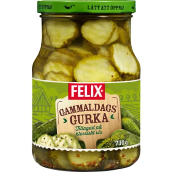 schwedische Lebensmittel schwedische Gurken eingelegte Gurken klassisch Gammaldags Felix