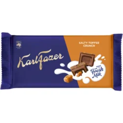 schwedische lebensmittel online Schokolade Karl Fazer Vollmilchschokolade choklad Mjölkchoklad Salty Toffee Crunch