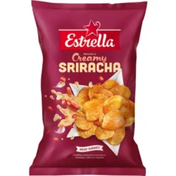 schwedische Lebensmittel online kaufen Chips Estrella Creamy Sriracha Kartoffelchips Chili Knoblauch Mayonnaise knusprig