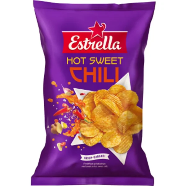 schwedische Lebensmittel online kaufen Chips Estrella Kartoffelchips Chili scharf süß hot sweet knusprig