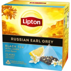 Lipton Black Tea Russian Earl Grey 20 Pyramidenbeutel