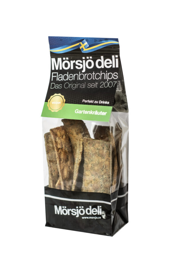 schwedische Lebensmittel online onlinekaufen kaufen tunnbröd tunnbrödchips mörsjö deli morsjo deli fladenbrot fladenbrotchips chips Gartenkräuter gartenkraeuter