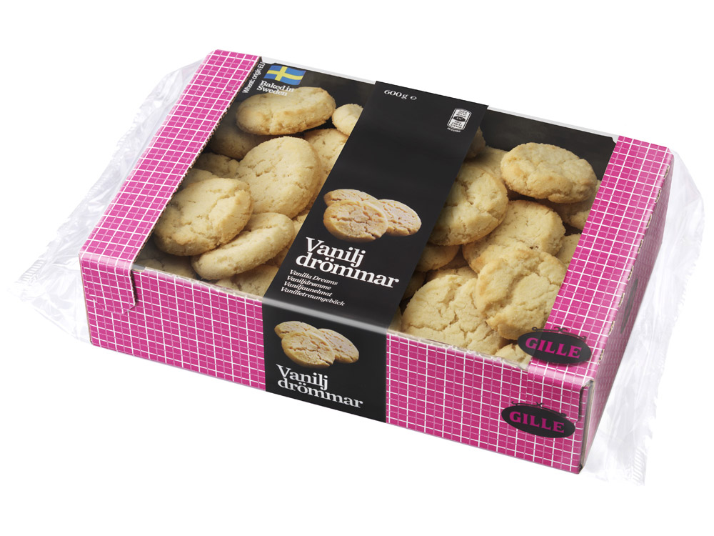 schwedische Lebensmittel online kaufen Gille Vaniljdrömmar Vanillekekse Kekse Kaffeepause Fika